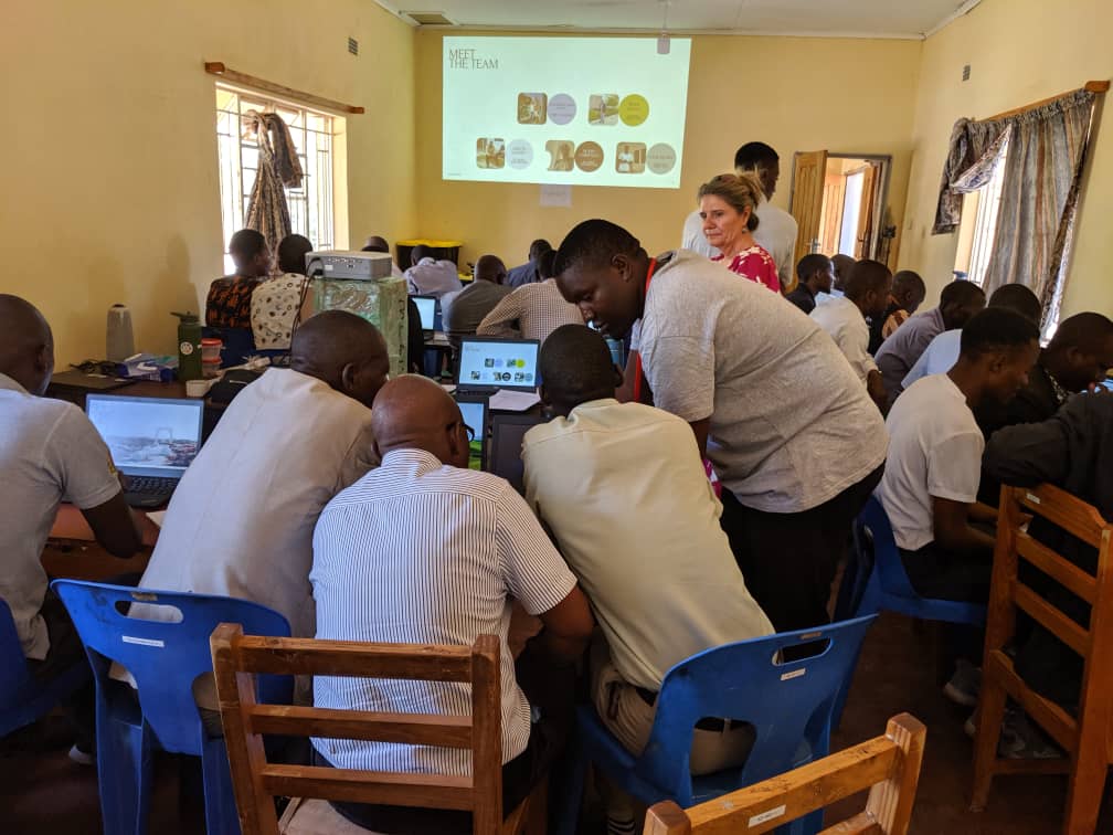 Teachers in Kasungu participating in computer training